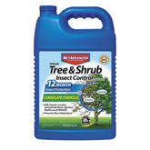 BioAdvanced 701525A bottle pour showing easy year-long protection for trees and shrubs.