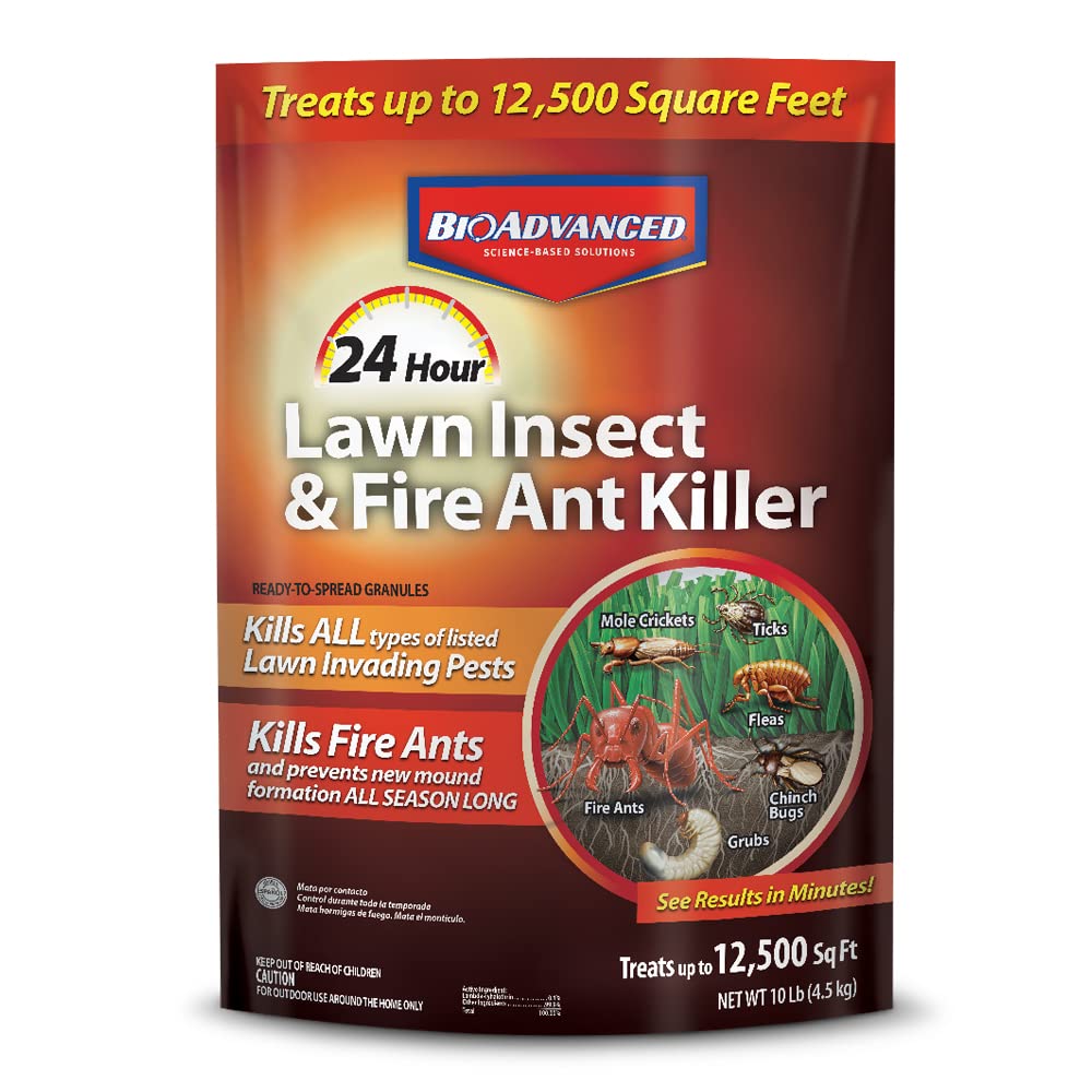 BioAdvanced lawn insect killer granules provide fast outdoor pest protection for lawns.