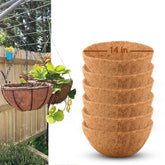 Biotolot 14-inch hanging basket liner for soil moisture and airflow.