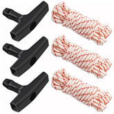 BiQnOeC 3 Pack pull cord rope ready for lawn mower and small engine replacements.