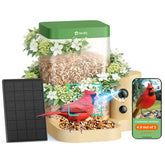 Birdfy Rookie front view of the solar bird feeder camera for easy beginner setup