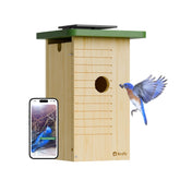 Birdfy Smart Bird House with camera exterior view for real-time nesting monitoring