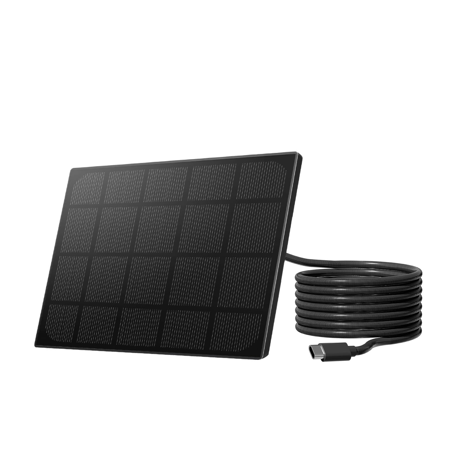 Birdfy solar panel Type-C powers your outdoor feeder camera for continuous charging.