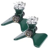 Biswing 2-pack lawn sprinkler set with rugged metal build providing broad coverage.