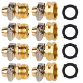 Biswing garden hose repair connectors with aluminum female fitting for leak-free joins.