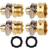 Biswing hose repair connector female aluminum for leak-free joins