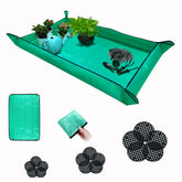 BIUWING plant repotting mat 43x29 inches provides spacious workspace for potting indoors.