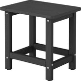 BIVODA weatherproof outdoor side table tabletop close-up showing a durable HDPE surface.