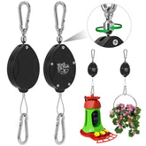 Black Elk Peak plant pulleys with retractable hangers for easy indoor and outdoor hanging