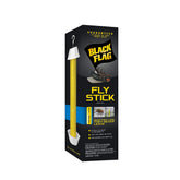 Black Flag Fly Stick on porch traps flying insects for outdoor areas.