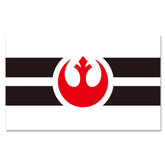 BlackEmperor Rebel Alliance flag banner full view with vivid color for displays.