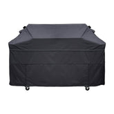 Blackhoso 69-inch grill cover front view protects your grill from rain and sun