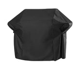 Blackhoso grill cover on Char-Broil 2-burner grill showing snug fit and protection