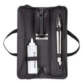 Blackstone tabletop 5-piece griddle tool kit with spatulas and tongs for easy griddle flipping.