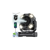 BLBS portable misting fan front-angle view for outdoor cooling.