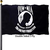 Bleshope Pow Flags 3x5 outdoor double-sided banner for vivid outdoor viewing