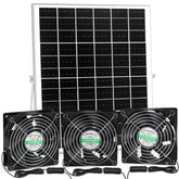Blessny Solar 3 Fan Kit panel exterior for outdoor ventilation in sunny weather