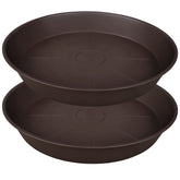 Bleuhome 22 inch plant saucer top view showing wide rim for pots and overflow protection