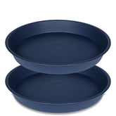 Bleuhome 12-inch blue bird bath bowl adds garden charm.