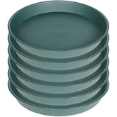 Bleuhome 8-inch green bird bath bowl, front view for garden water source.