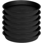 Bleuhome 7-inch plant saucer top view protects indoor surfaces from water damage.