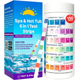 Bliss Spa 6in1 test strips box with large pads for clear readings.