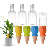 BlissfulSGDM terracotta watering spikes kit for steady indoor plant hydration