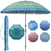 Blissun 72-inch beach umbrella with sand anchor for secure shade
