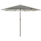 Blissun 9ft patio umbrella over dining table for shade on sunny days