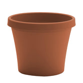 Bloem Terra 8-inch planter with drainage holes supports healthy watering.