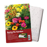 BloomingBulb seed mat butterfly garden setup attracts pollinators with vibrant blooms.