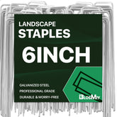 BLOSMIY landscape staples 6inch 11gauge package for secure weed fabric and ground stabilization.