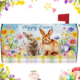 Blosssound Easter mailbox cover featuring a bunny pattern boosts curb appeal.