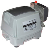 Blue Diamond ET80 septic and pond pump front view highlighting compact design for outdoor use.