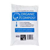 Blue Ribbon Organics compost bag front with OMRI-certified formula