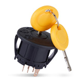 BlueStars 3-position 6-pin ignition switch front view for reliable mower starts