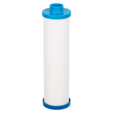 Blueflo hot tub filter with hose connection for simple pre-filtration.
