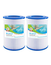 BLUEFLO spa filter PDM28 with outside diameter for strong filtration in hot tubs.
