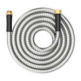 BlueGarden short metal garden hose 10 ft connector for durable outdoor watering