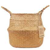 Blueming Home Decor plant basket frames an olive tree pot with natural seagrass texture.