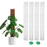 Bluepro 24-inch moss pole with flat surface designed for climbing plants in a 4-pack.