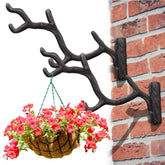 Blulu branch wall hanger 11-inch rust brown, versatile for planters or decor.