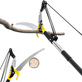 BlumeTrec 14.5ft pole saw in full-length view for high limb reach.