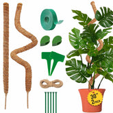 Blush Ease moss pole 30-inch bendable stake supports Monstera climbing and vertical growth.