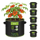 BN-LINK 5-pack grow bag material close-up showing durable nonwoven fabric