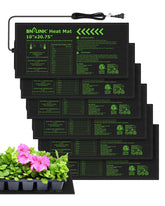 BN-LINK seedling heat mat under a tray delivers uniform warmth
