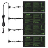 BN-LINK seedling heat mat under a tray delivers even warmth for germination.
