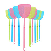 Boao colorful bulk fly swatter set with long handle for quick indoor use.