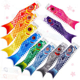 Boao Japanese carp windsock flag in red adds vibrant garden color and motion.