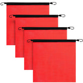 Boao mesh safety flag deep red increases visibility for trucks